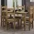 Consett Small Dining Table with 4 Chairs - Oak