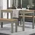 Consett Small Rectangular Dining Table - Grey, Oak