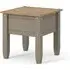 Consett Square Lamp Table - Grey, Oak