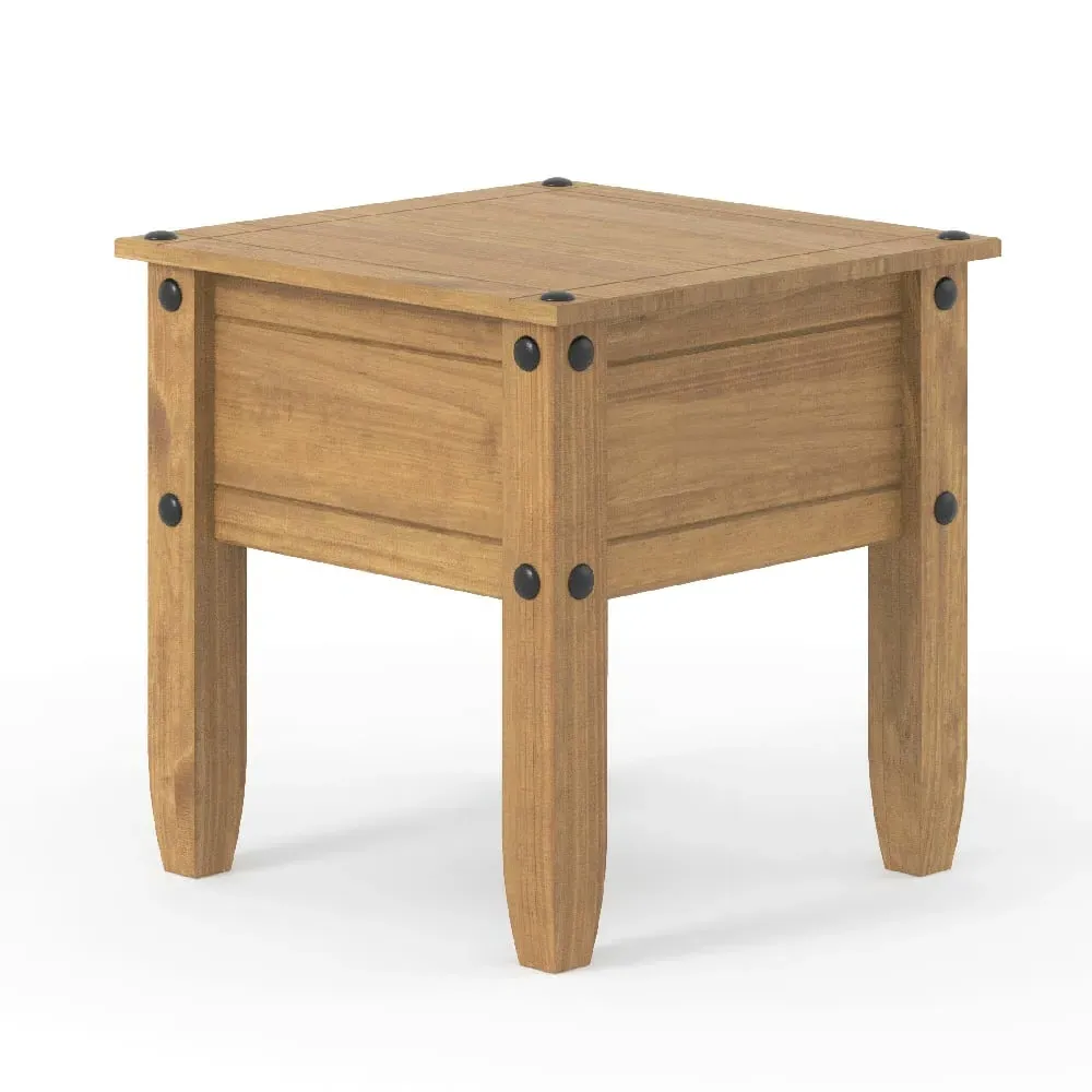 Consett Square Lamp Table - Oak