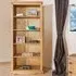 Consett Wide Bookcase with 5 Shelves - Oak