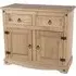 Consett Wooden Sideboard with 2 Doors 2 Drawers - Oak