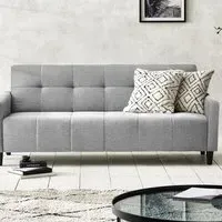 Coppell Sofa Bed with Storage - Grey, Fabric
