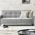 Coppell Sofa Bed with Storage - Grey, Fabric