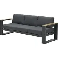 Cora 3-Seater Sofa - Dark Grey, Charcoal