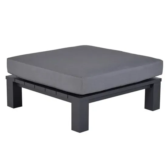 Cora Ottoman - Dark Grey, Aluminium image