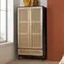 Coralie 2-Door Wardrobe with Drawer - Black Oak