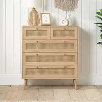 Coralie 5-Drawer Chest - Oak