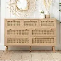 Coralie 7-Drawer Chest - Oak