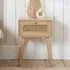 Coralie Bedside Cabinet with 1 Drawer - Oak