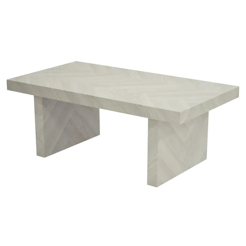 Coralville Rectangular Coffee Table - Herringbone Light, Wood