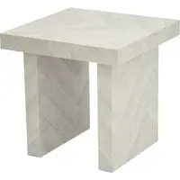 Coralville Square End Table - Herringbone Light, Wood