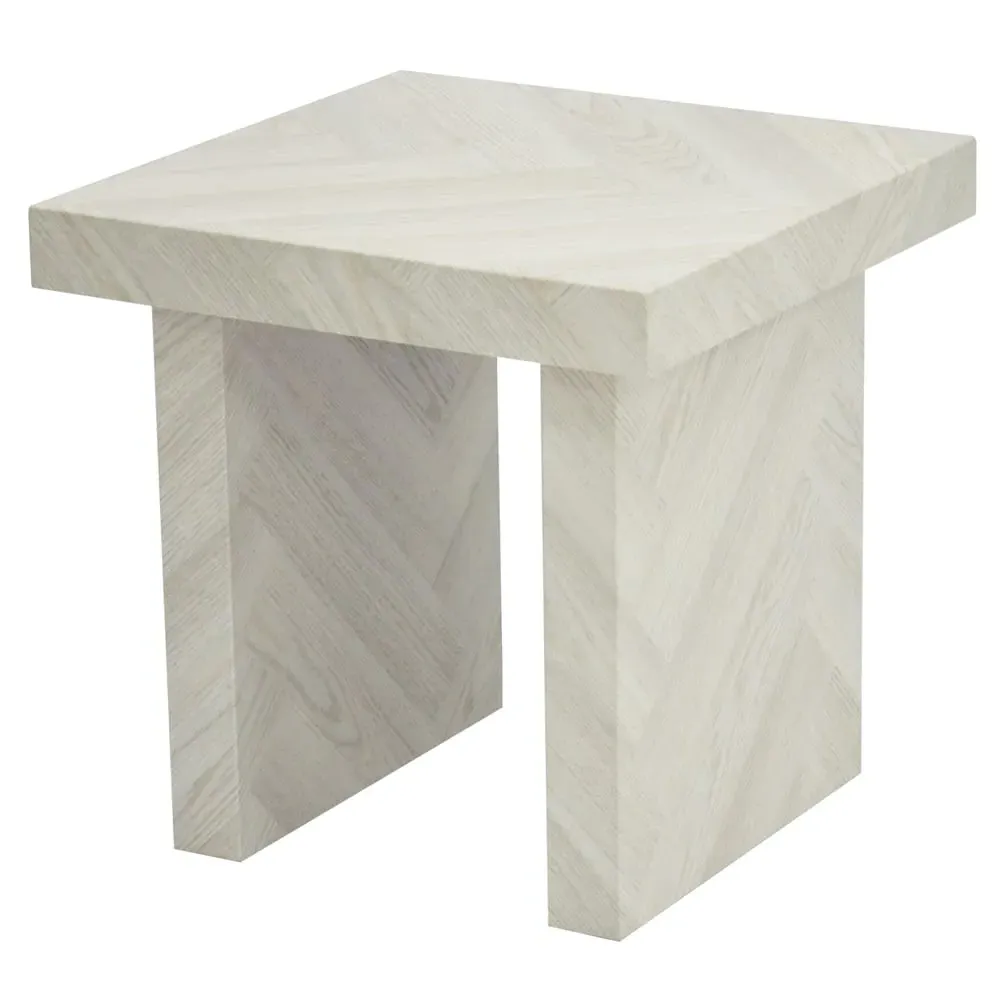 Coralville Square End Table - Herringbone Light, Wood image