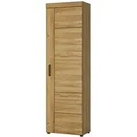 Corco Tall Left Handed Storage Cabinet - Grandson Oak
