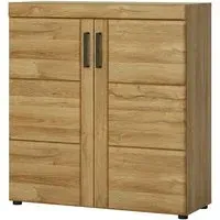 Corco Tall Shoe Storage Cabinet - Grandson Oak