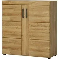 Corco Tall Shoe Storage Cabinet - Grandson Oak, MDF alternate view