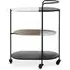 Cordue 3-Tier Drinks Trolley - Black, Marble