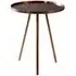 Cordue Glass Top Side Table - Matte Copper, Iron