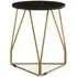 Cordue Side Table - Black, Marble
