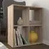 Corfu 4-Compartment Shelving Unit - Oak