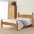 Corina King Size Bed Frame - Pine