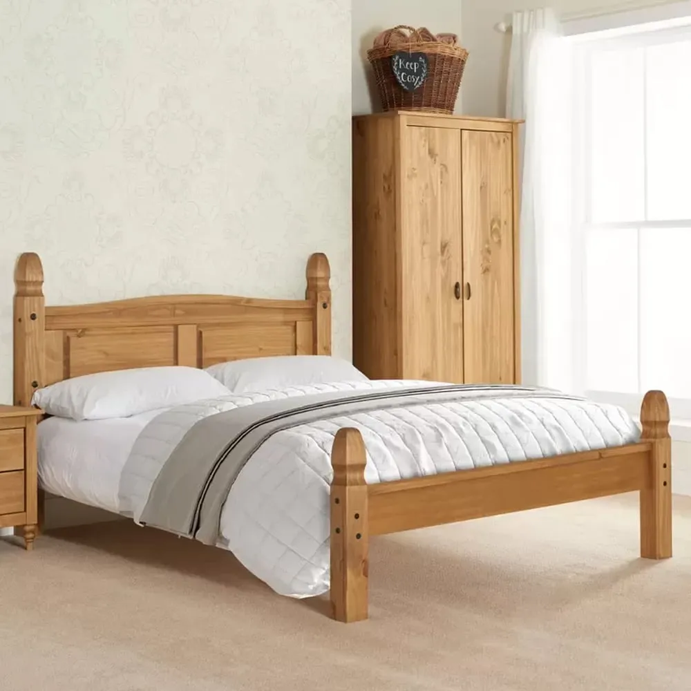 Corina Single Bed Frame - Pine