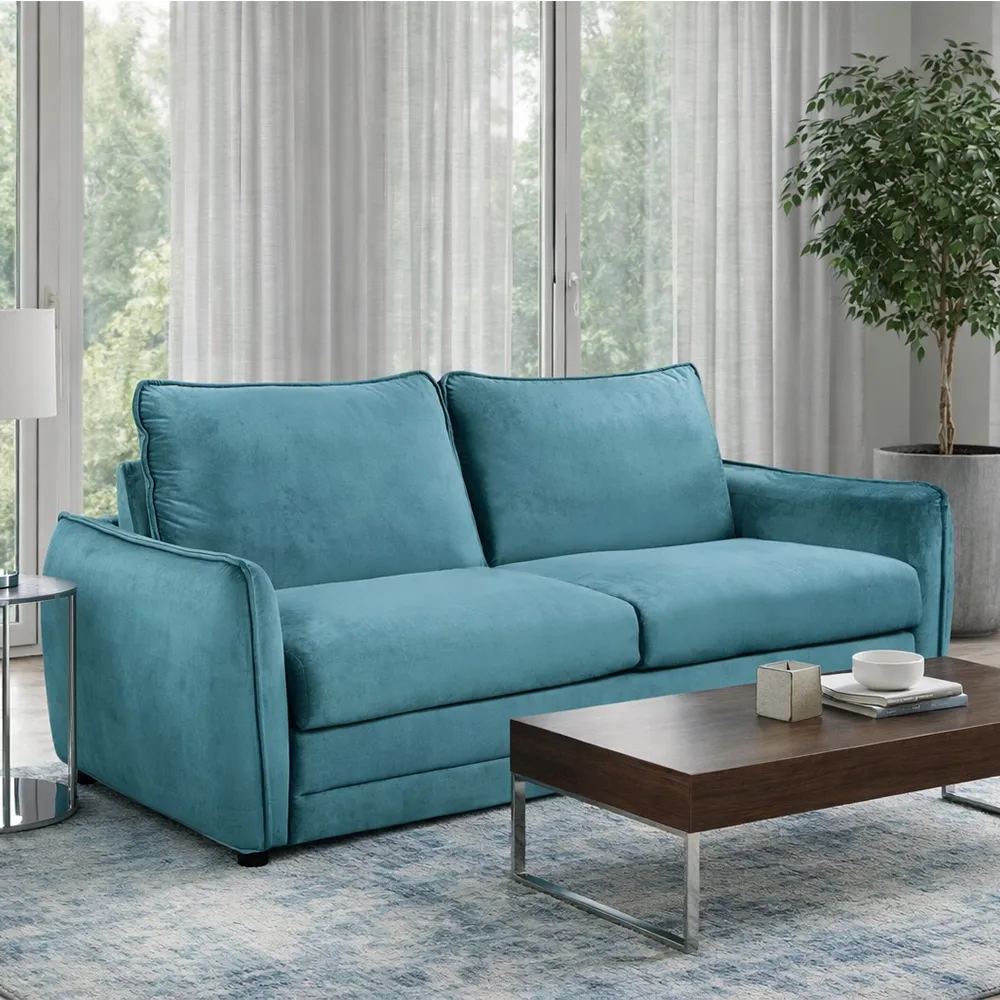 Cormex 2-Seater Sofa Bed - Ocean Blue, Fabric product