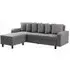 Cornelius L-Shaped Corner Sofa - Grey, Fabric
