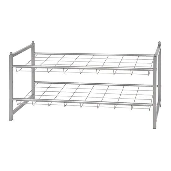 Cornville 2-Shelf Stackable Shoe Storage Rack - Aluminium, Steel product