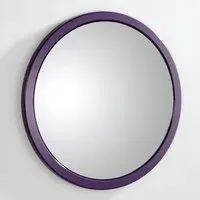 Corpus Round Wall Mirror - Black, MDF