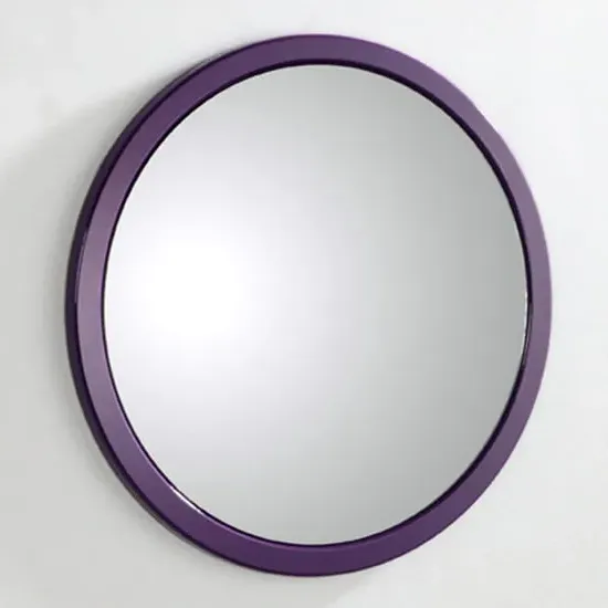 Corpus Round Wall Mirror - Black, MDF image