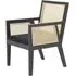 Corson Cane Rattan Accent Chair - Black