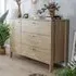 Cortez Sideboard with 1 Door 3 Drawers - Oiled Oak