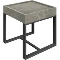 Coruna Side Table - Grey, MDF
