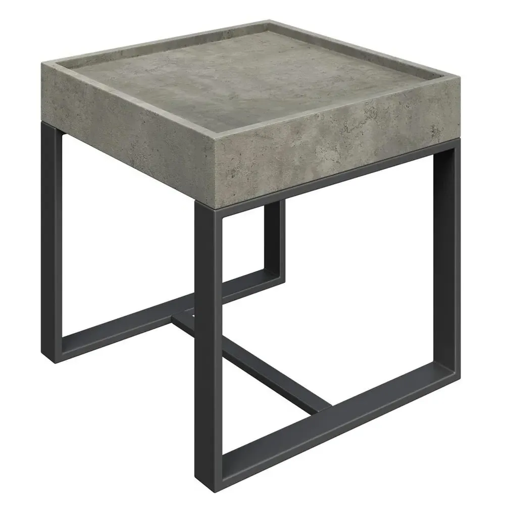 Coruna Side Table - Grey, MDF image