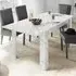 Corvi Extendable Dining Table - White Marble Effect, Wood