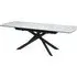 Costa Ceramic Marble Extending Dining Table - White