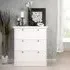 Country 3-Drawer Chest of Drawers - White, Chipboard