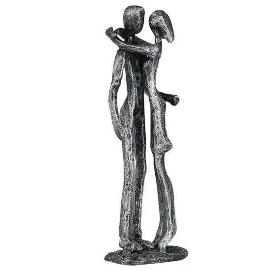 Couple Iron Design Sculpture - Antique Silver image