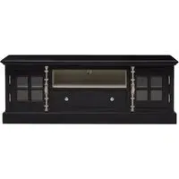 Coveca TV Stand with 2 Doors 1 Drawer - Black