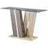 Craven Console Table - Clear Glass, Oak