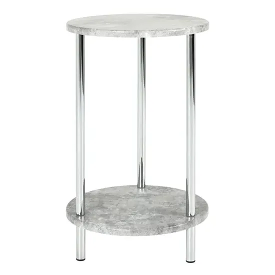 Creek Round Side Table - Concrete Effect image