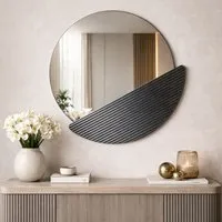 Crescent Wall Mirror - Fume, Melamine Particle Board alternate view