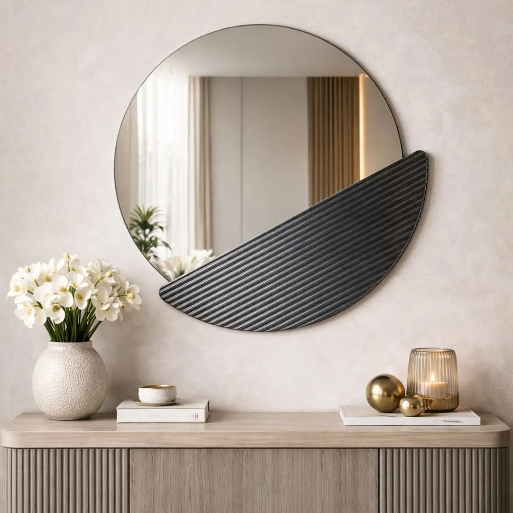 Crescent Wall Mirror - Fume, Melamine Particle Board product
