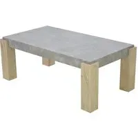 Cresco Coffee Table - Light Concrete, Sonoma Oak