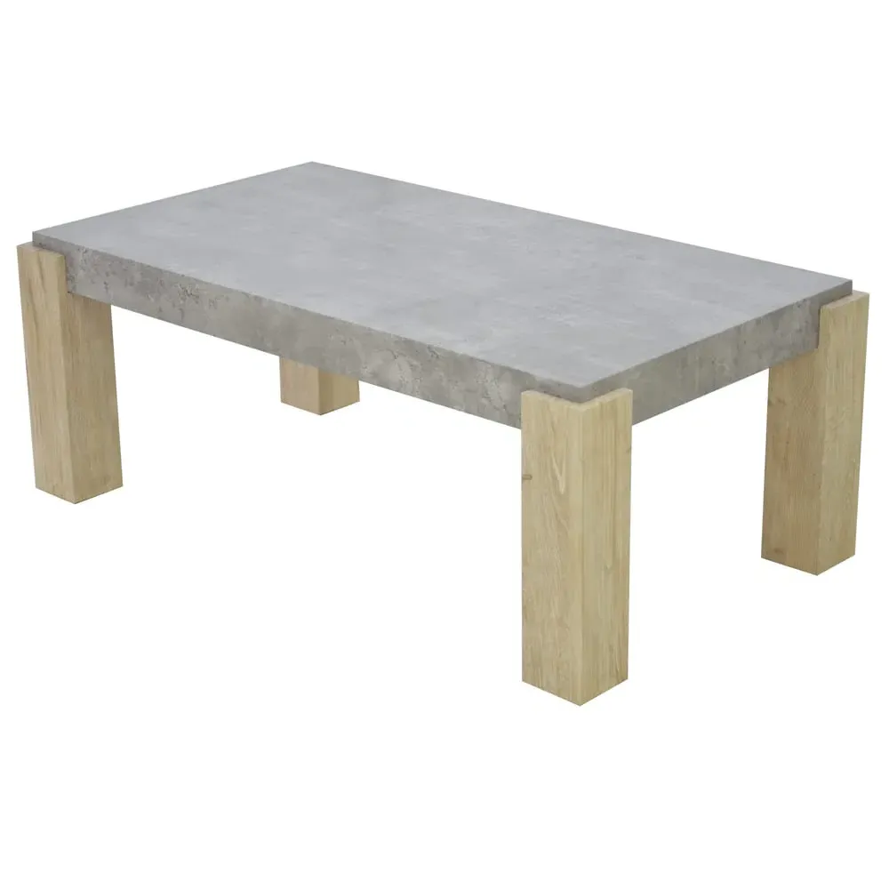 Cresco Coffee Table - Light Concrete, Sonoma Oak