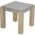 Cresco End Table - Light Concrete, Sonoma Oak