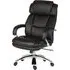 Crete Office Chair with Gas Lift - Black, Leather