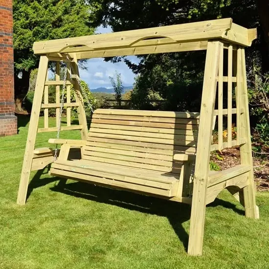 Cretila Large Garden Swing Seat - Natural