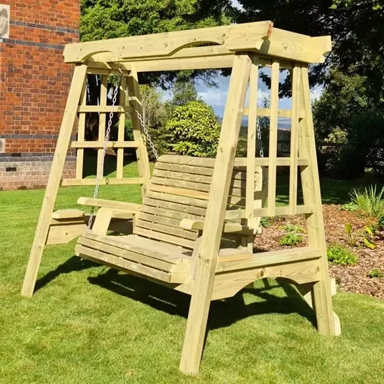 Cretila Small Garden Swing Seat - Natural image